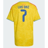 Camiseta Colombia Luis Diaz #7 Primera Equipación Replica Mundial 2026 para mujer mangas cortas